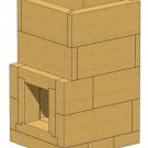 Топка Мини Печи SAMPO из шамотных блоков