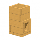 Топка из шамотных блоков для печи Мини